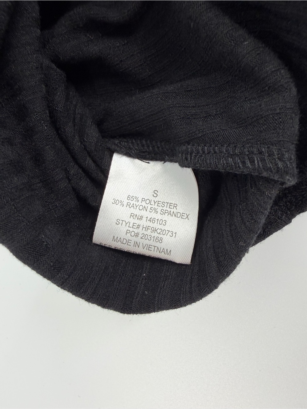 Hippie Rose Black Ribbed V-Neck Long-Sleeve Bodysuit - Picture 8 of 8